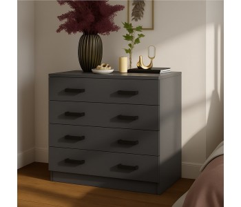 Комод "Бостон" 4 ящика графит (Ориноко)